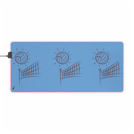 LED Gaming Mouse Pad: Volleyball Lite Blue