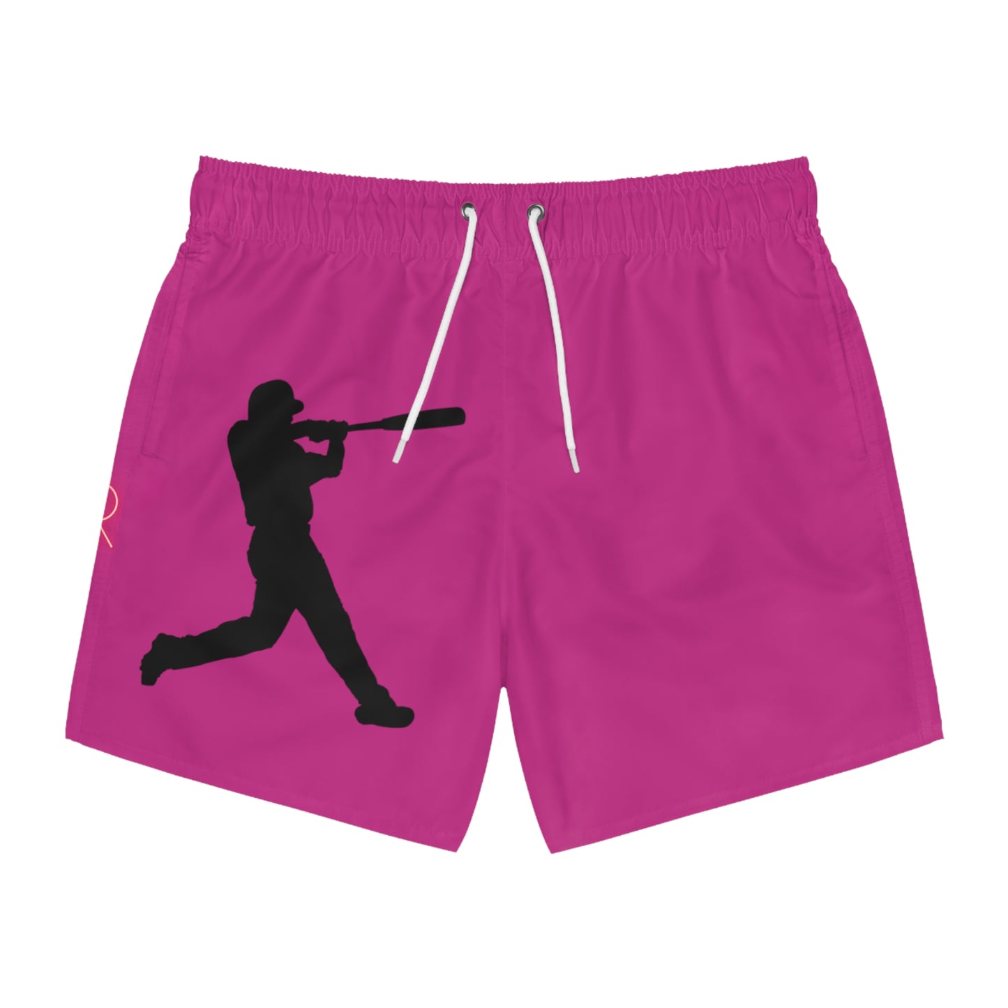 Swim Trunks: Baseball Pink