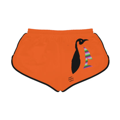 Women's Relaxed Shorts: Lost Remember Honor Orange