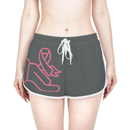 Women's Relaxed Shorts: Fight Cancer Dark Grey