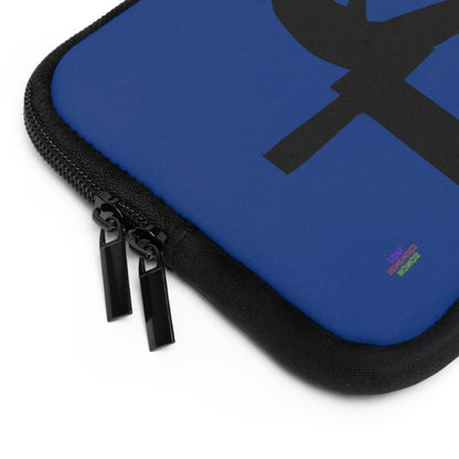 Laptop Sleeve: Fishing Dark Blue