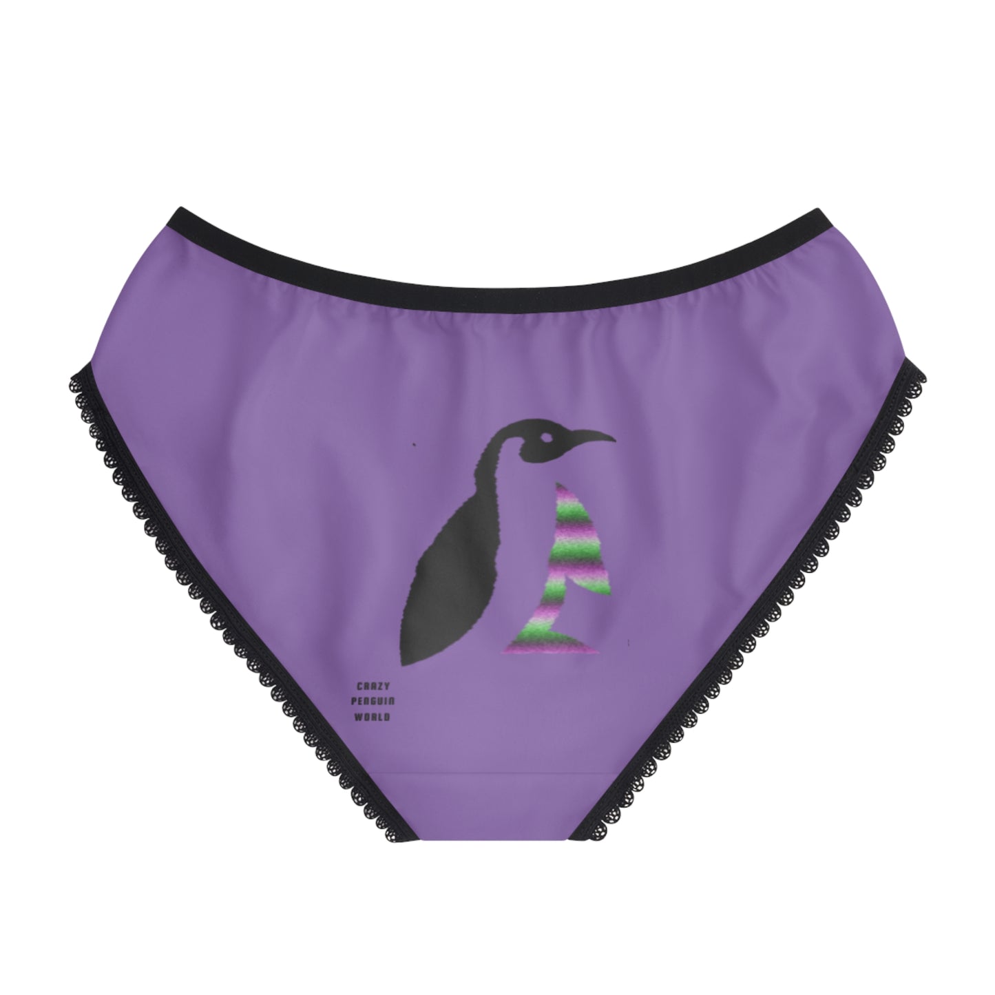 Women's Briefs: Crazy Penguin World Logo Lite Purple