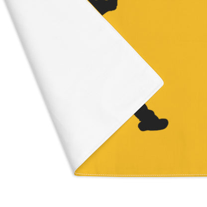 Placemat, 1pc: Baseball Yellow