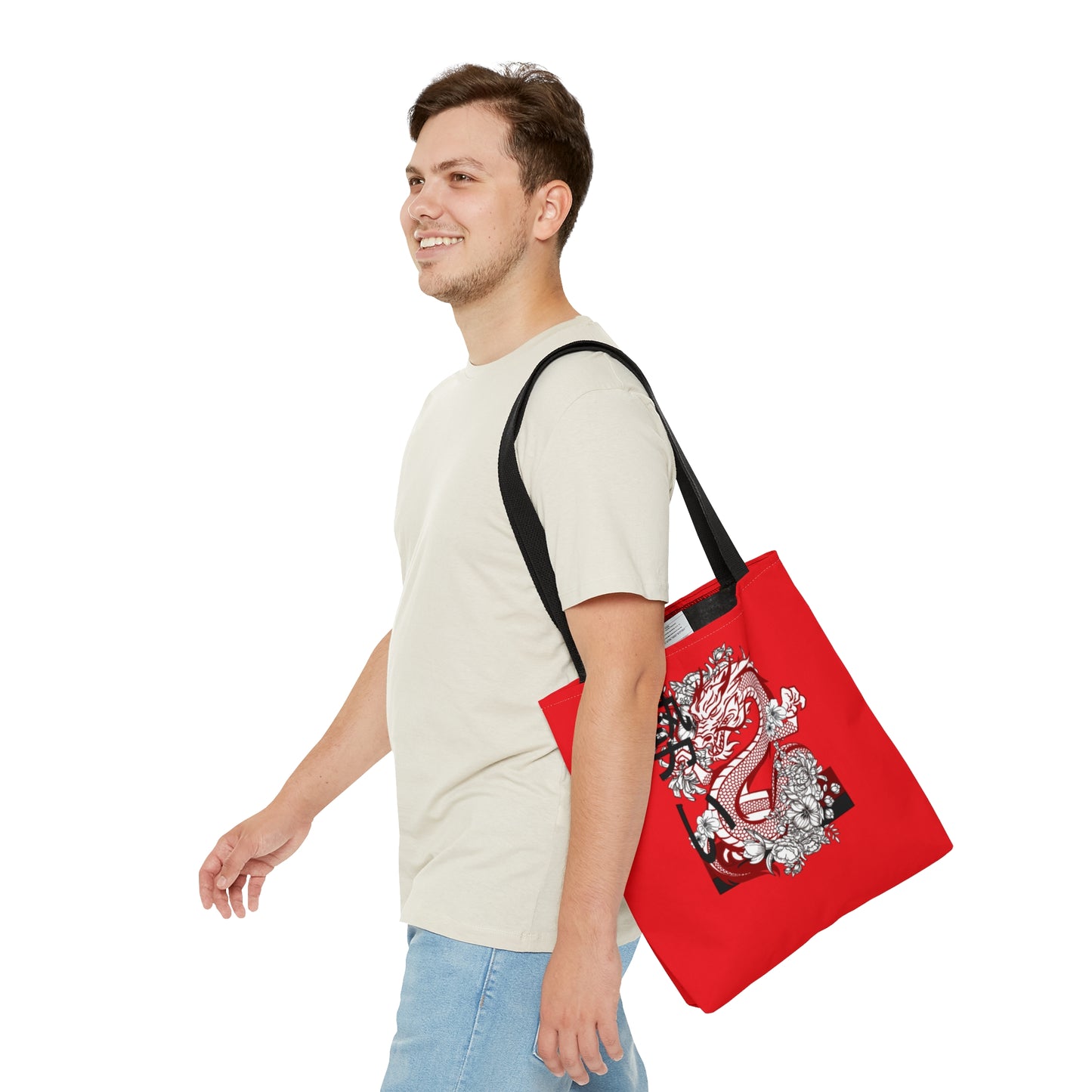 Tote Bag: Dragons Red