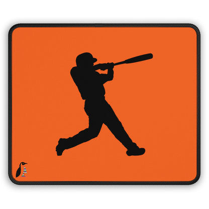 Gaming Mouse Pad: Baseball Orange