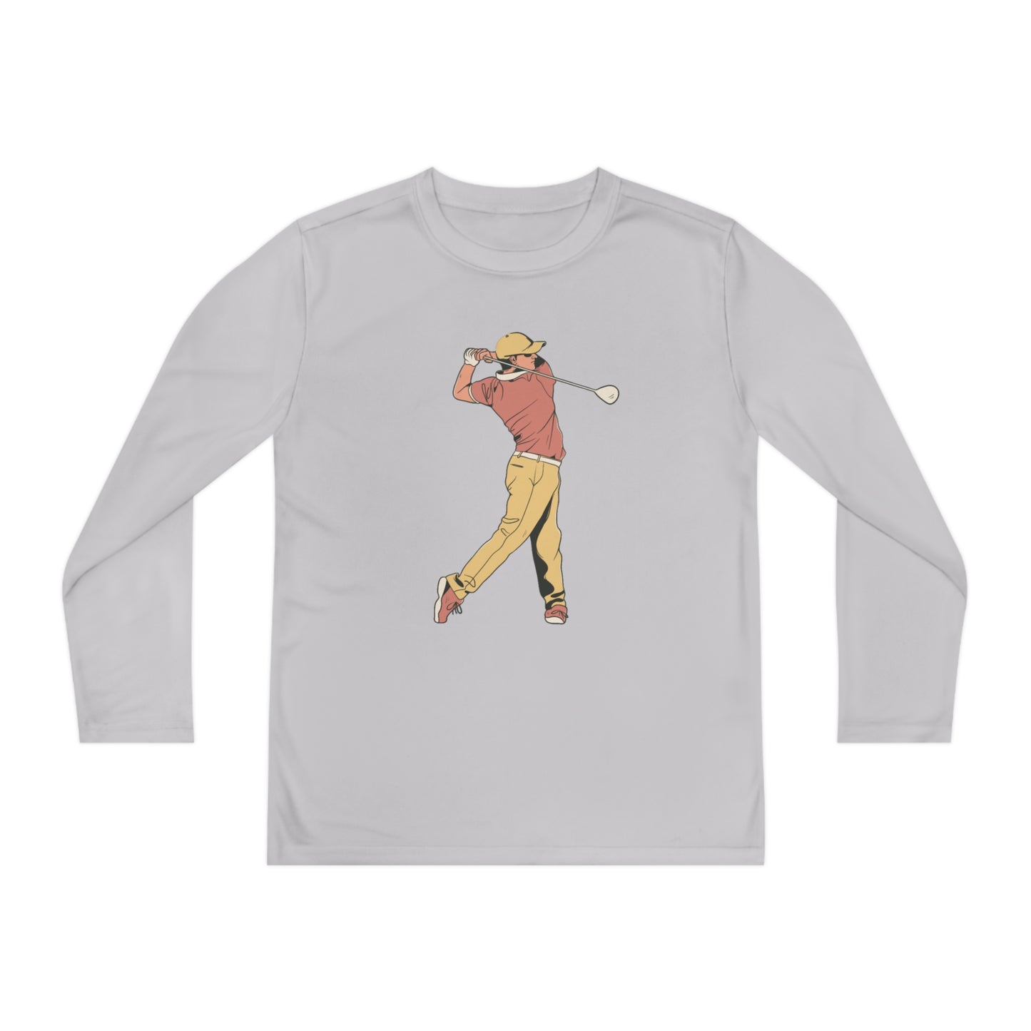 Youth Long Sleeve Competitor Tee: Golf 