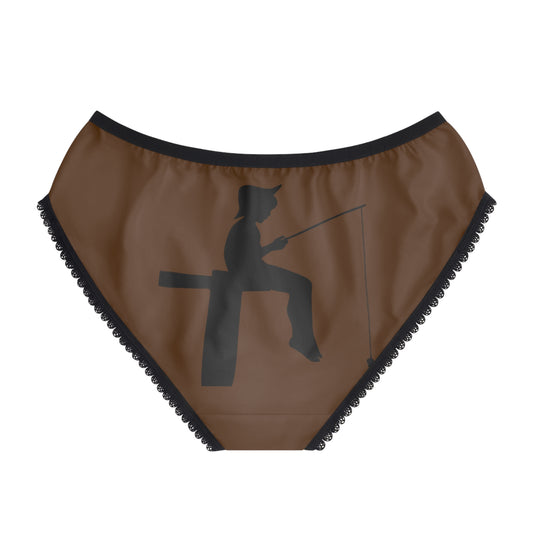 Women's Briefs: Fishing Brown