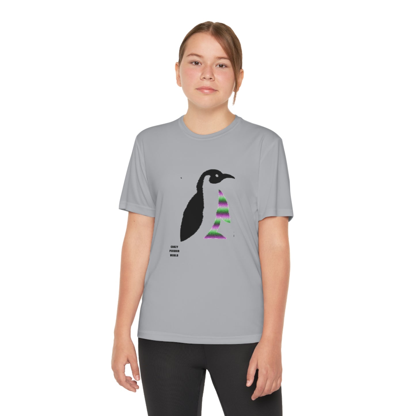 Youth Competitor Tee #1 : Crazy Penguin World Logo