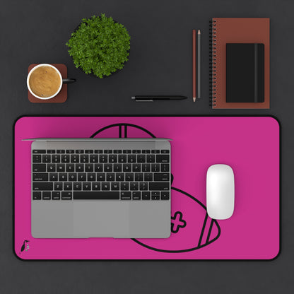 Desk Mat: Football Pink