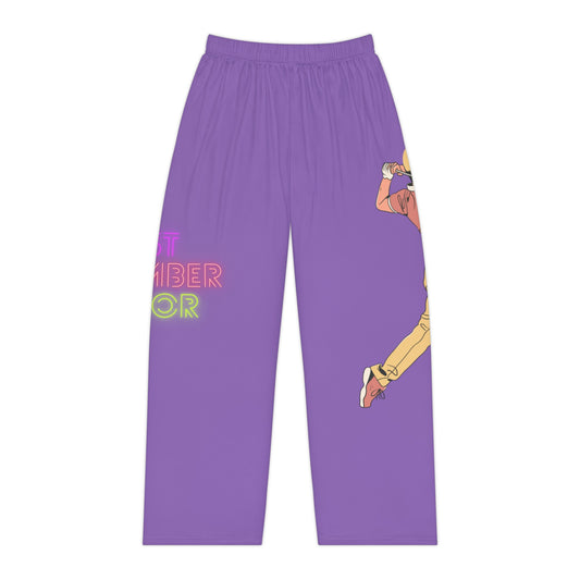 Pambabaeng Pajama Pants: Golf Lite Purple