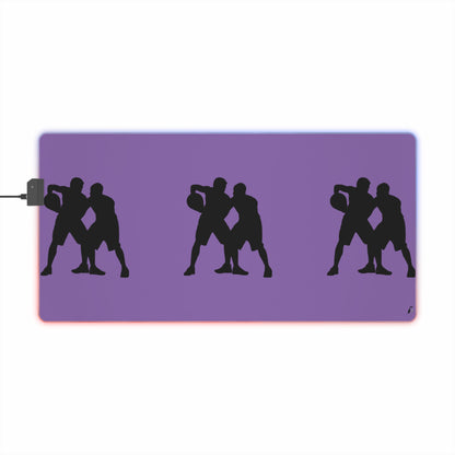 LED Gaming Mouse Pad: Basketball Lite Purple