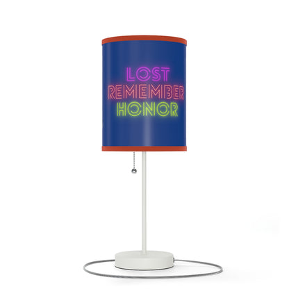 Lamp on a Stand, US|CA plug: Writing Dark Blue