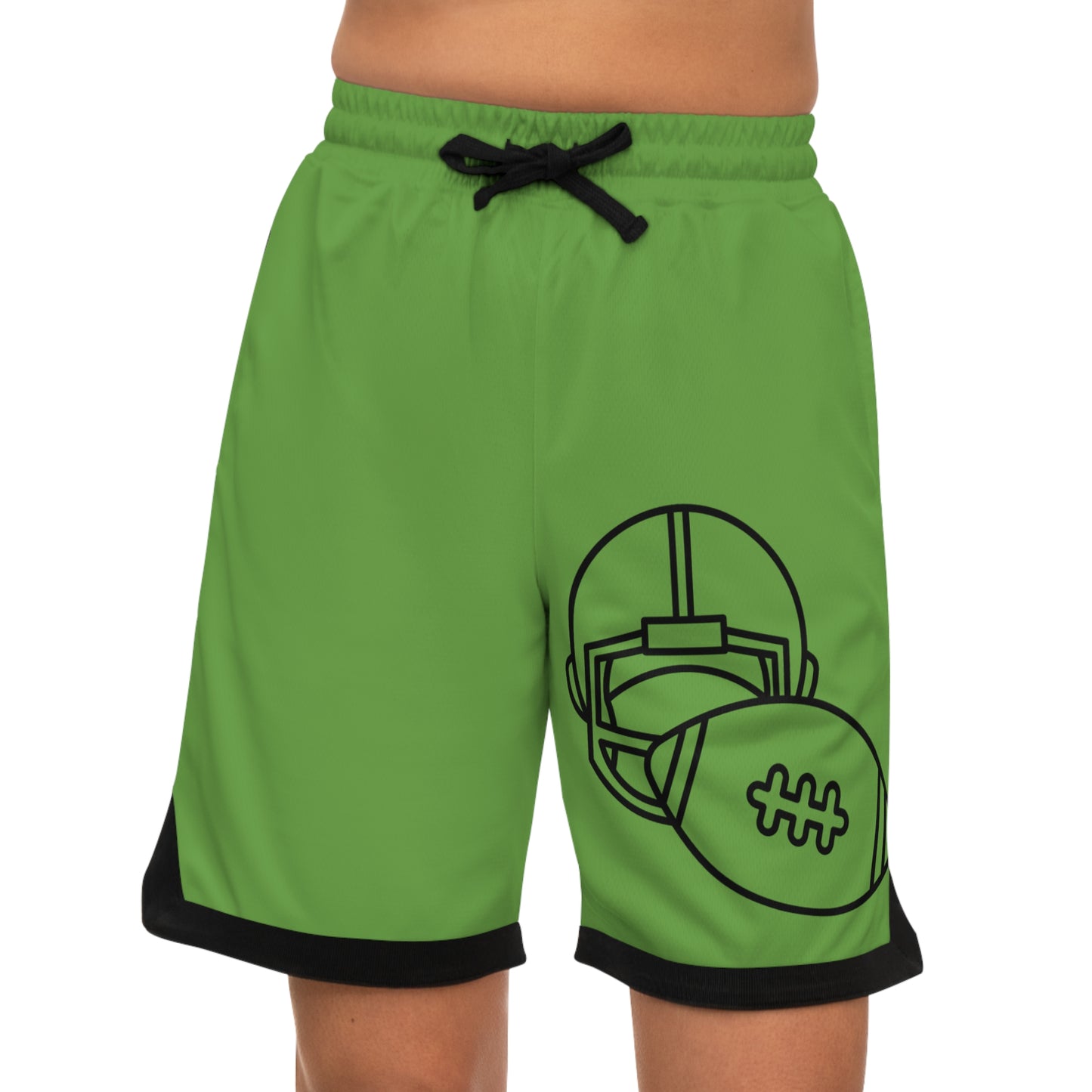 Basketball Rib Shorts: Football Green