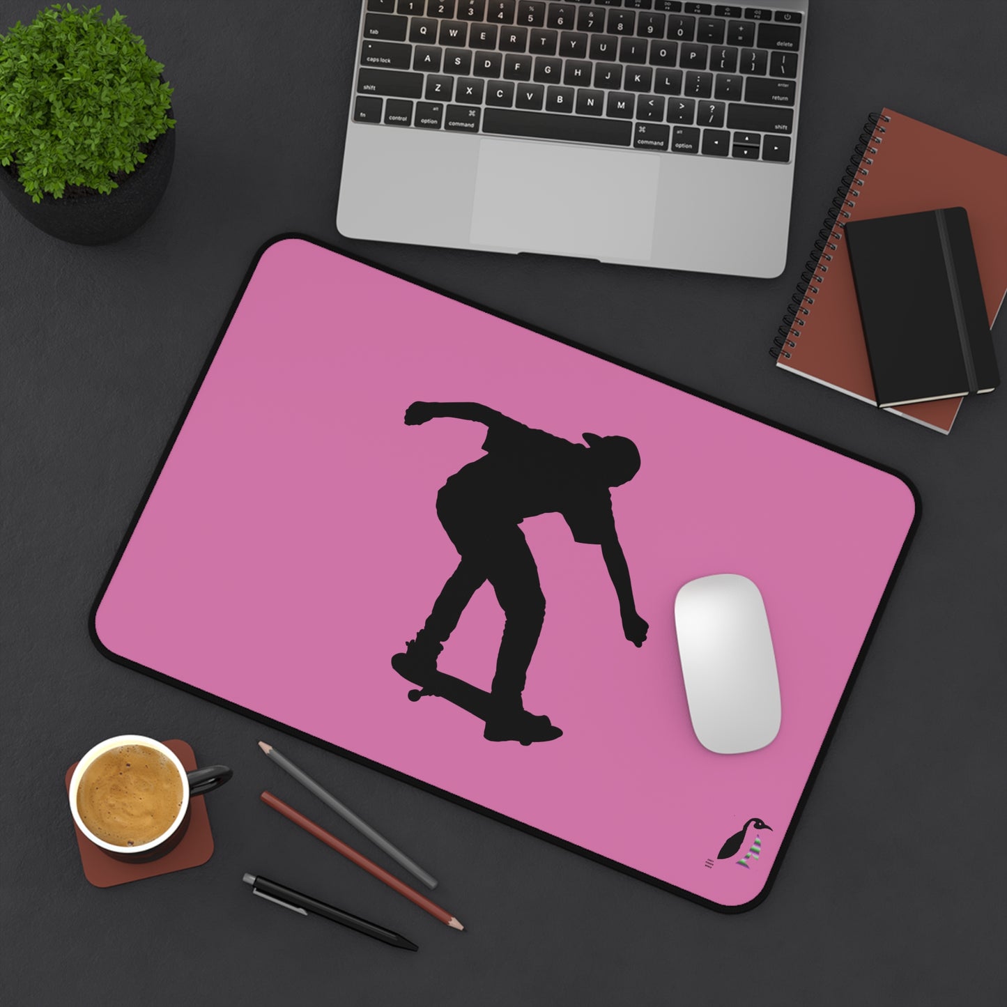 Desk Mat: Skateboarding Lite Pink