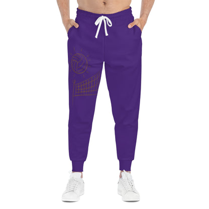 Athletic Joggers: Volleyball Purple