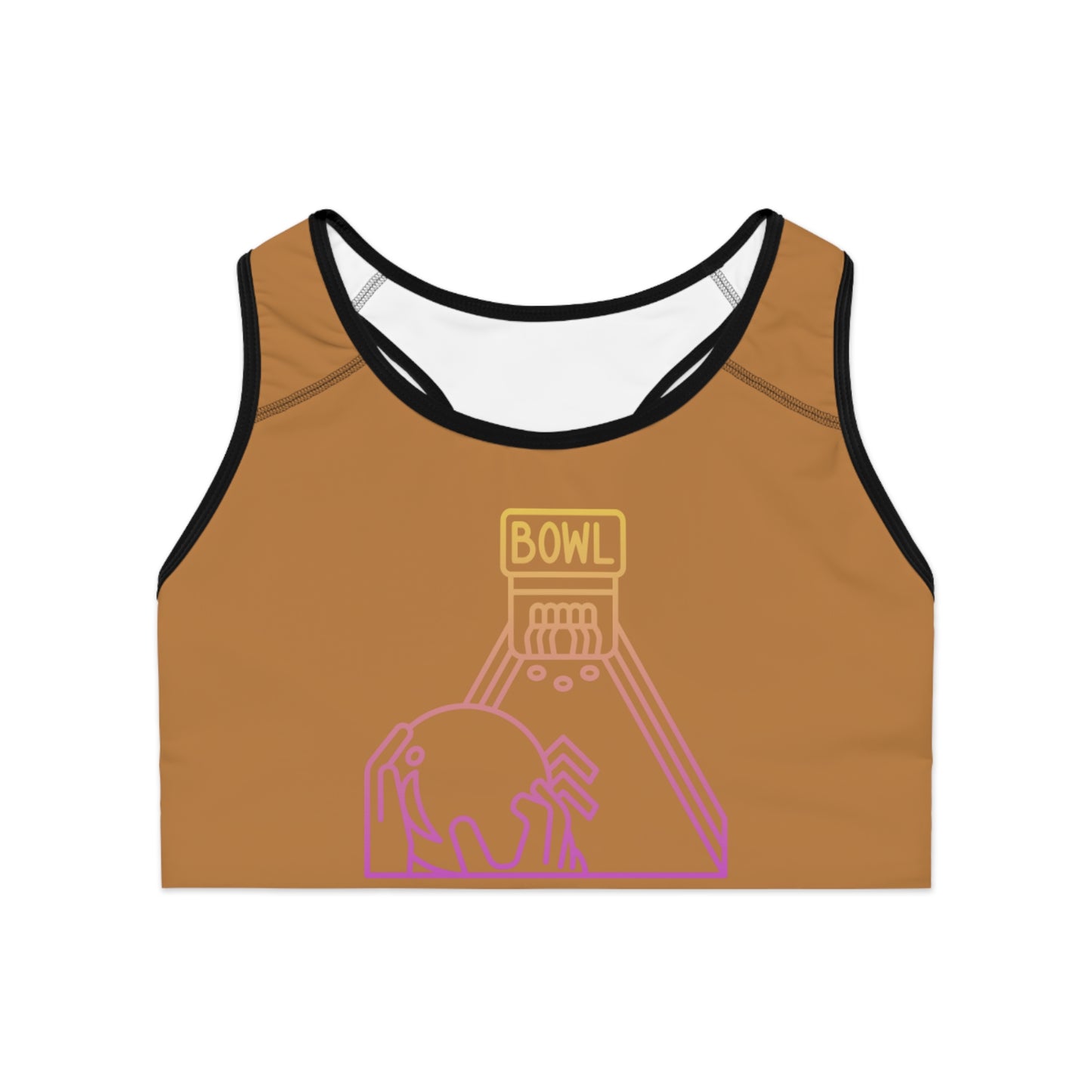 Sports Bra: Bowling Lite Brown