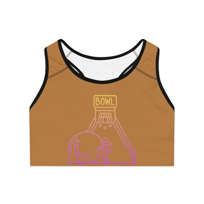 Sports Bra: Bowling Lite Brown