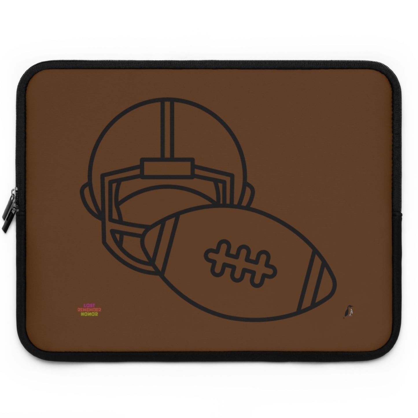 Laptop Sleeve: Football Brown