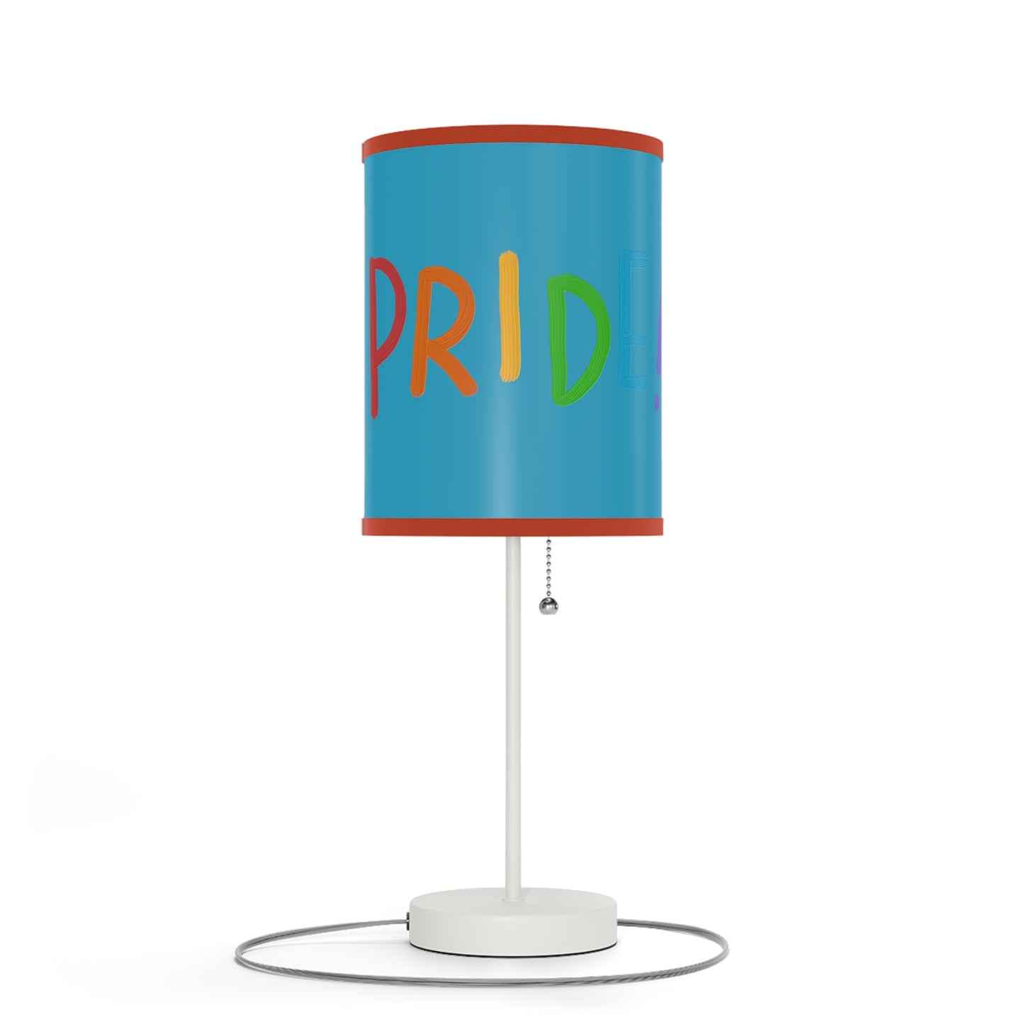 Lamp on a Stand, US|CA plug: LGBTQ Pride Turquoise 