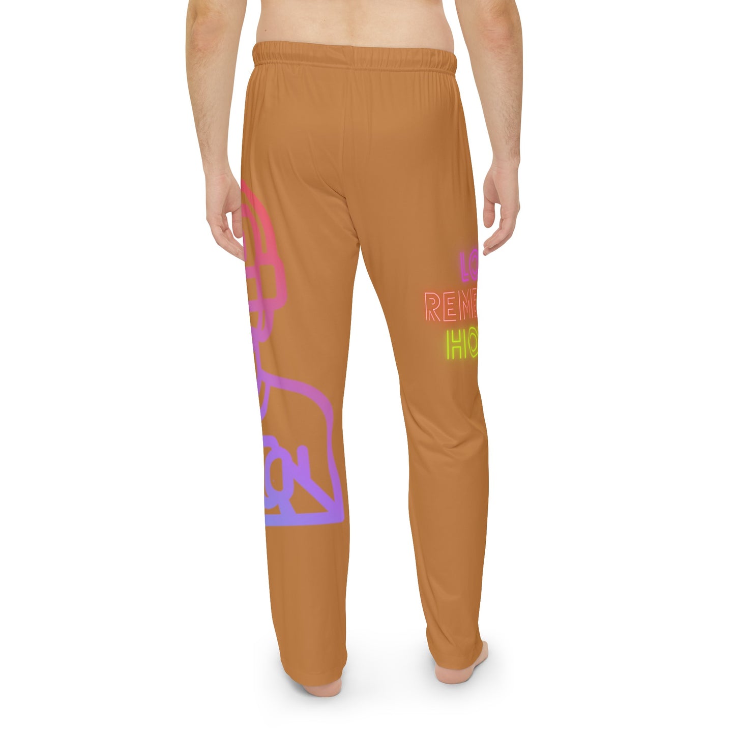 Men's Pajama Pants: Gaming Lite Brown