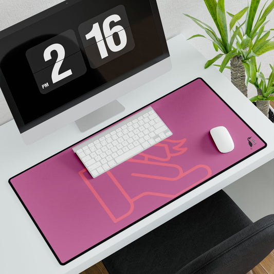 Desk Mats: Fight Cancer Lite Pink