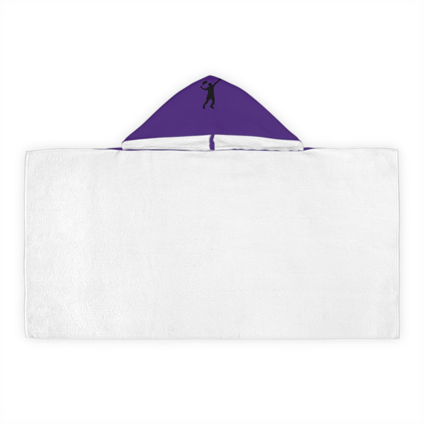 Youth Hooded Towel: Tennis Purple