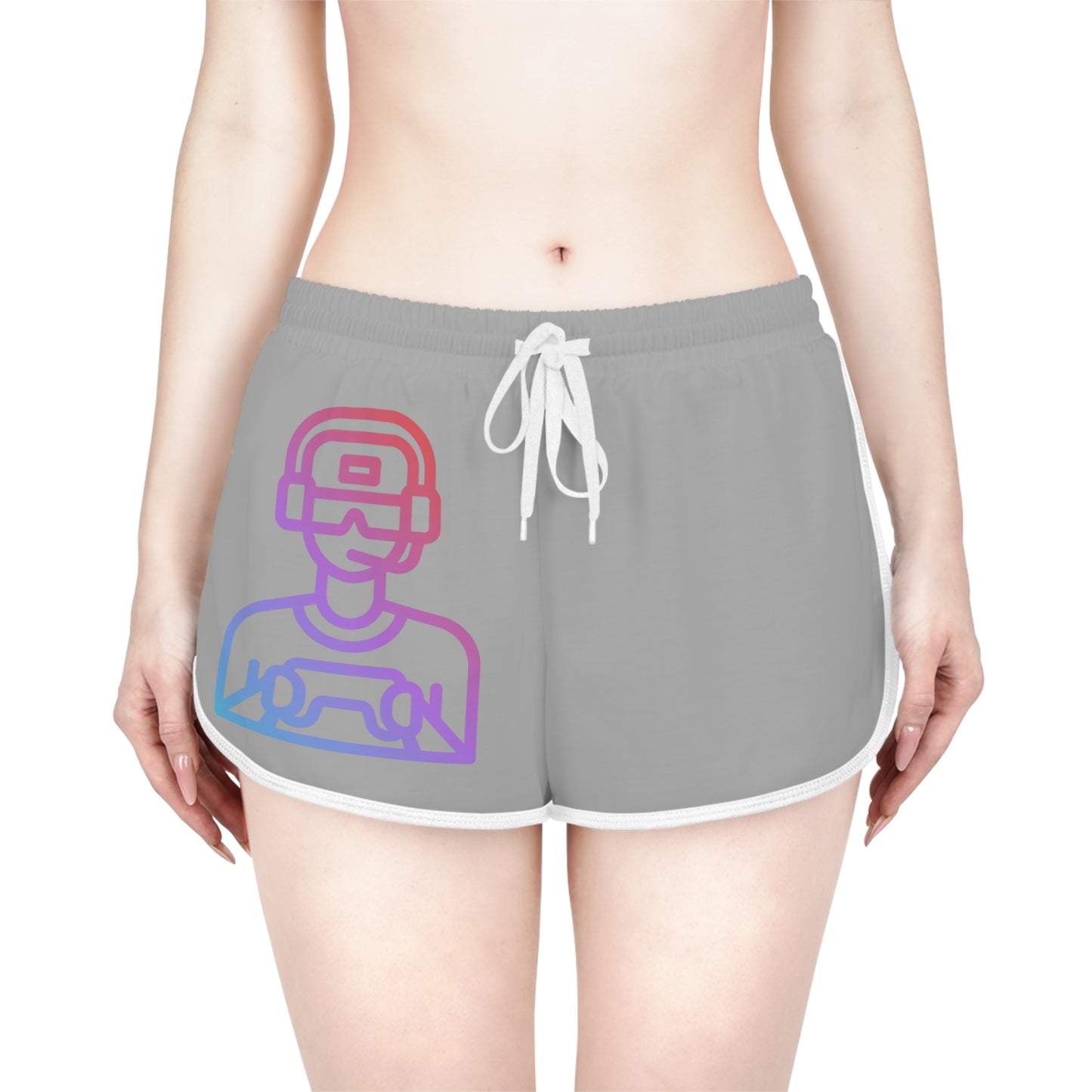 Women's Relaxed Shorts: Gaming Lite Grey