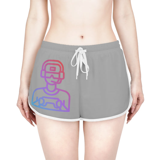 Women's Relaxed Shorts: Gaming Lite Grey