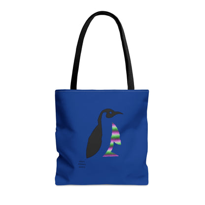 Tote Bag: Crazy Penguin World Logo Dark Blue