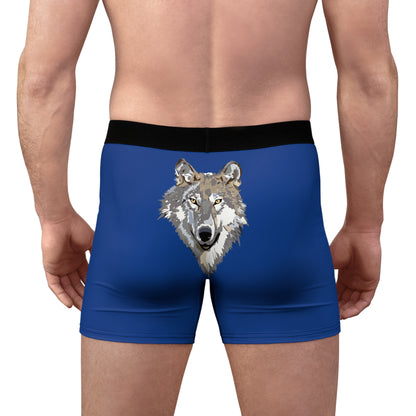 Men's Boxer Briefs: Wolves Dark Blue