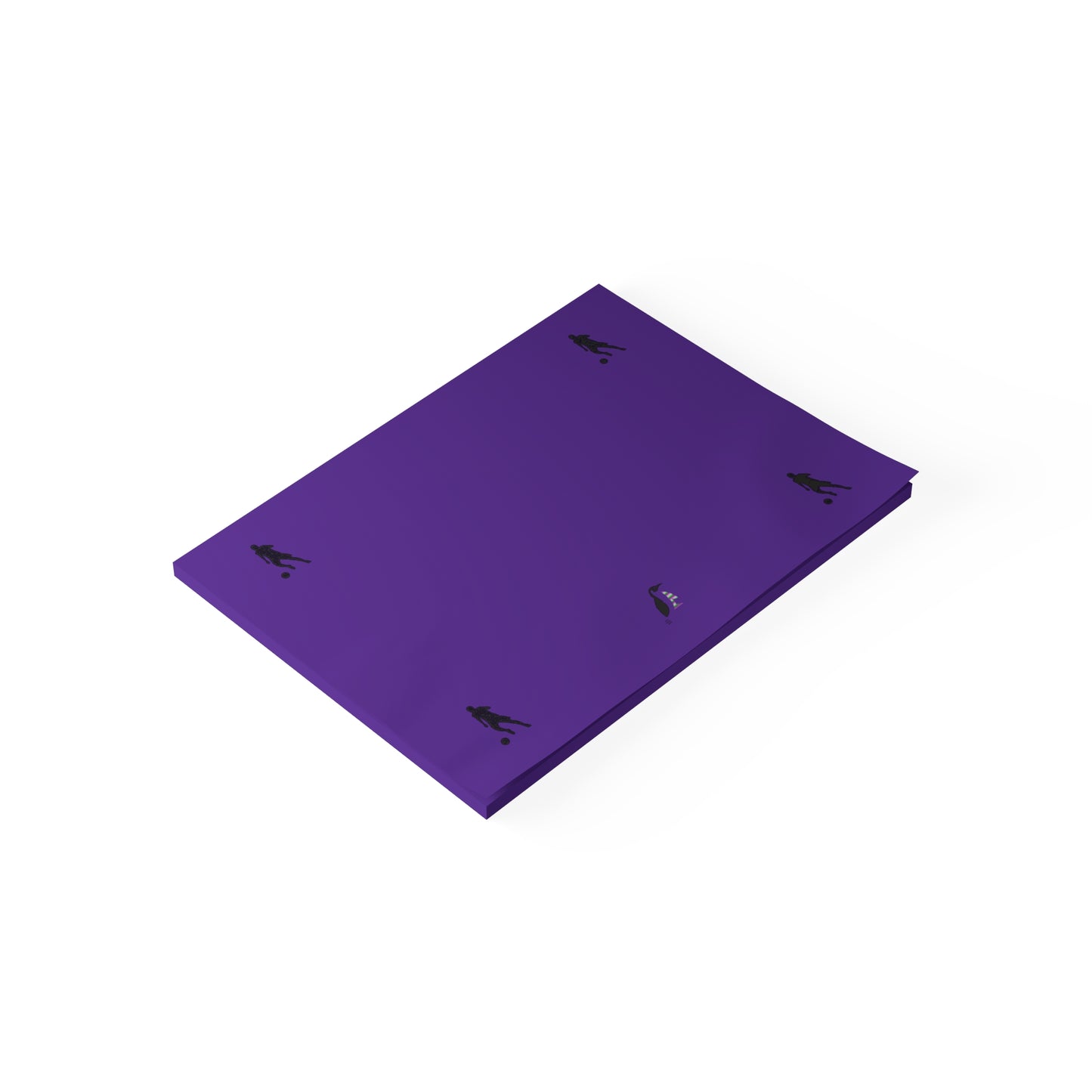 Post-it® Note Pads: Soccer Purple