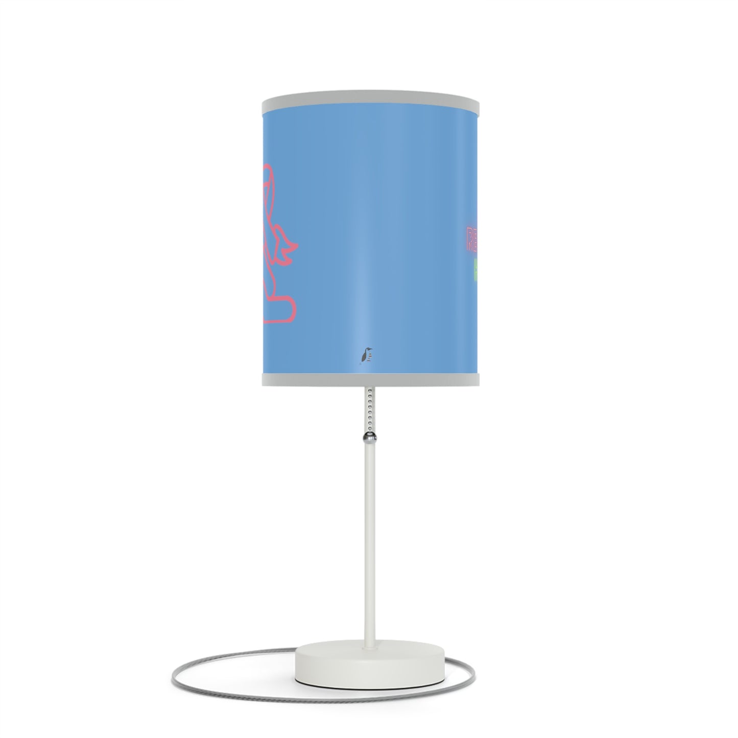 Lamp on a Stand, US|CA plug: Fight Cancer Lite Blue