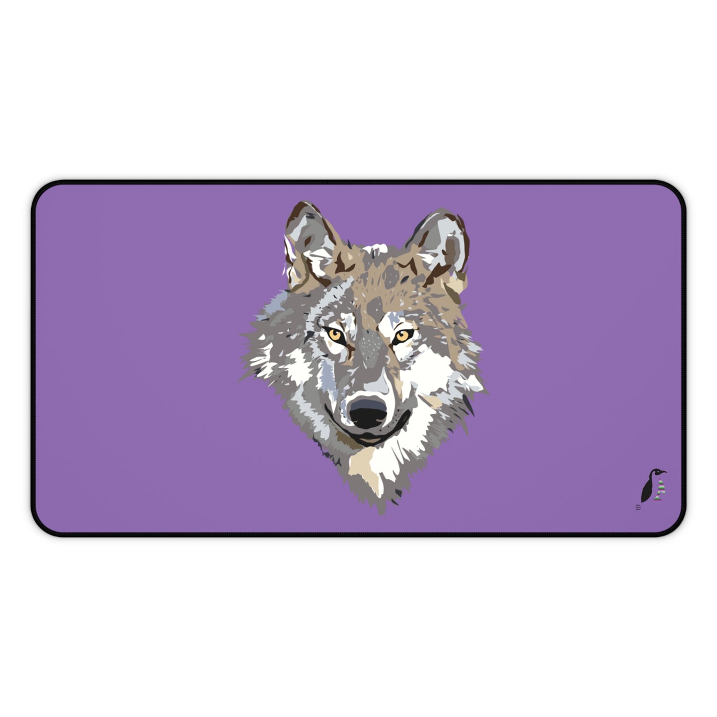 Desk Mat: Wolves Lite Purple