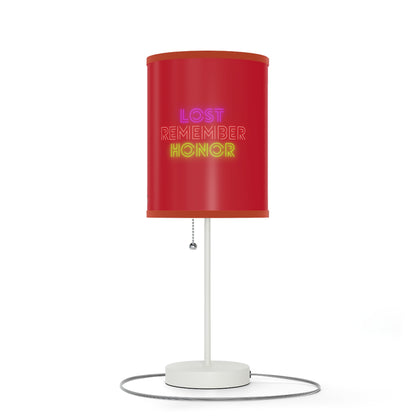 Lamp on a Stand, US|CA plug: Hockey Dark Red