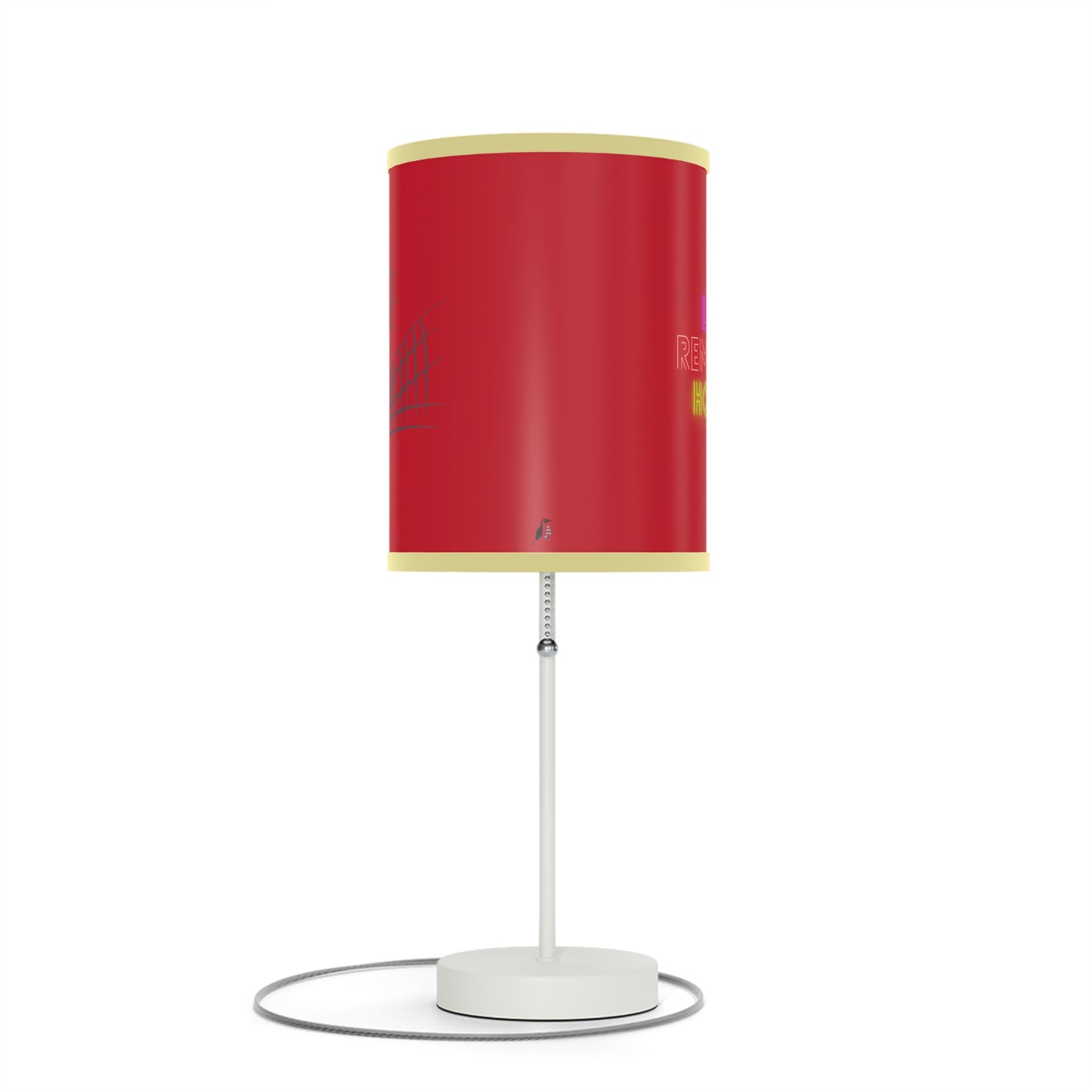 Lamp on a Stand, US|CA plug: Volleyball Dark Red