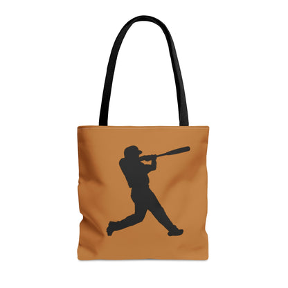 Tote Bag: Baseball Lite Brown