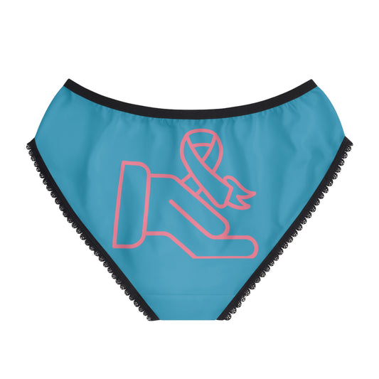 Women's Briefs: Fight Cancer Turquoise