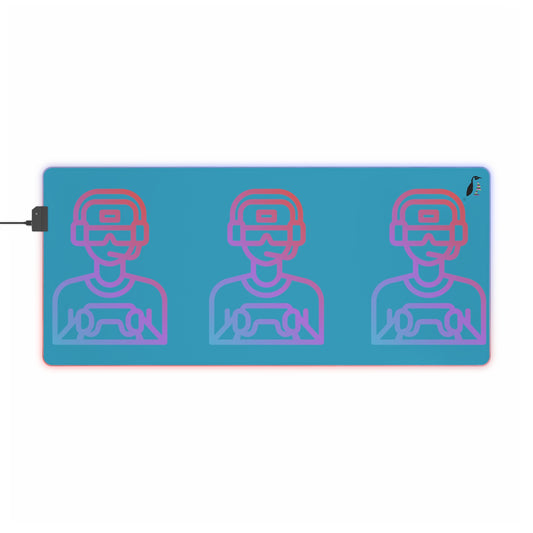 LED Gaming Mouse Pad: Gaming Turquoise