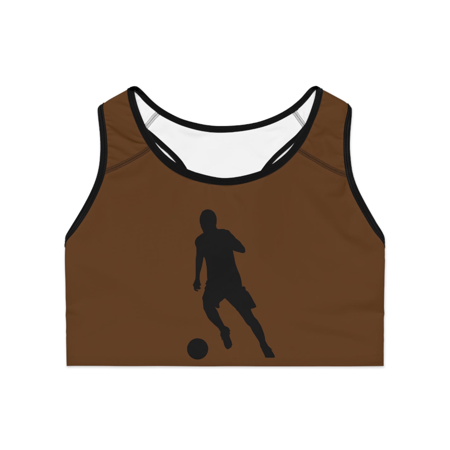 Sports Bra: Soccer Brown