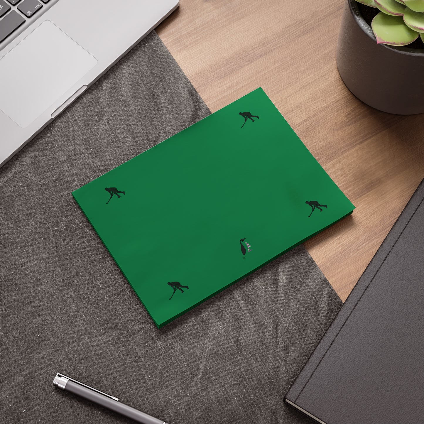 Post-it® Note Pads: Hockey Dark Green