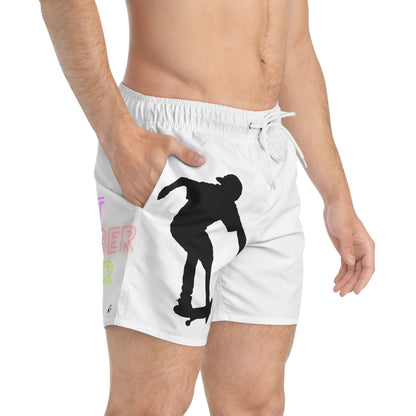 Swim Trunks: Skateboarding White