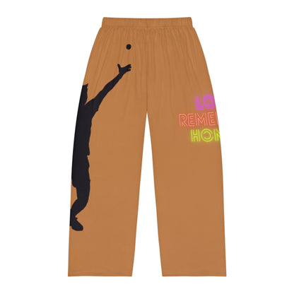 Men's Pajama Pants: Tennis Lite Brown