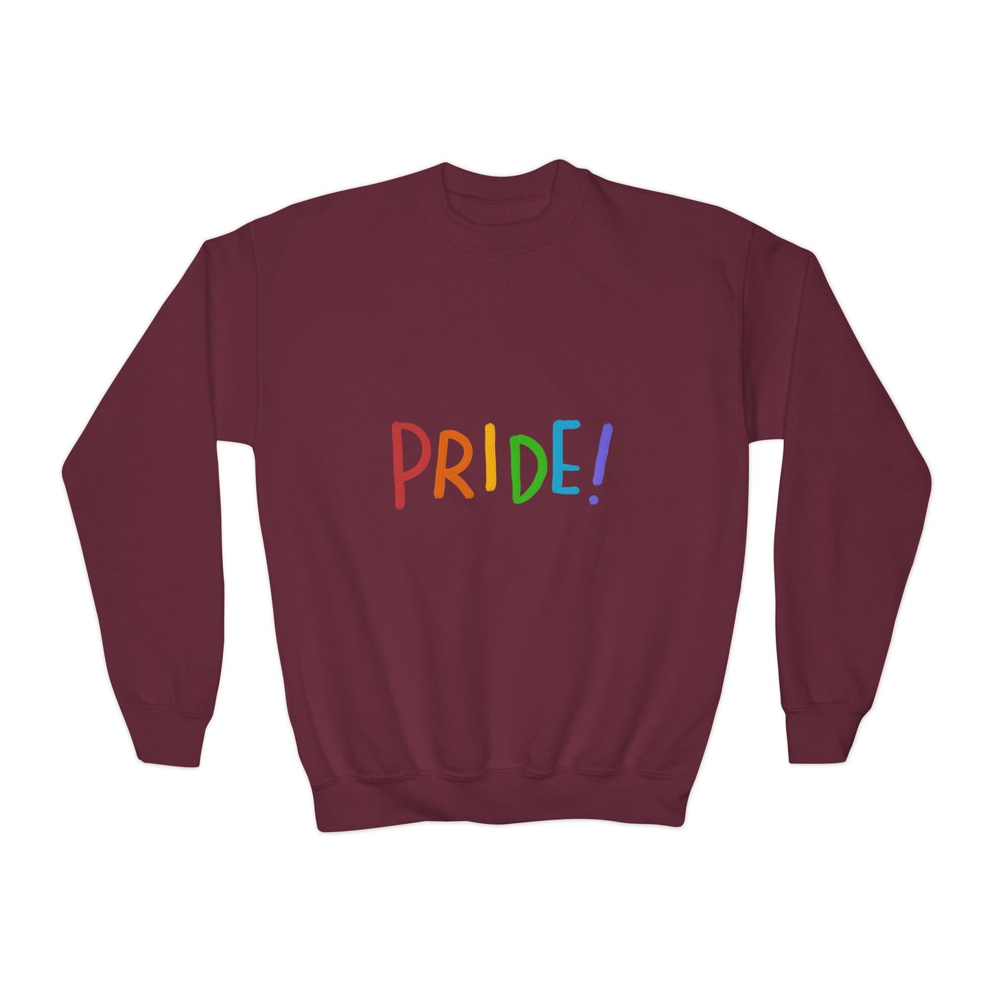 Youth Crewneck Sweatshirt: LGBTQ Pride 