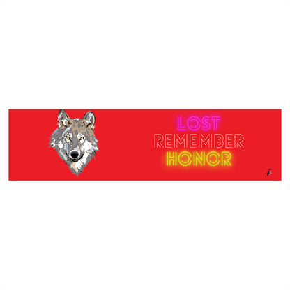 Bumper Stickers: Wolves Red