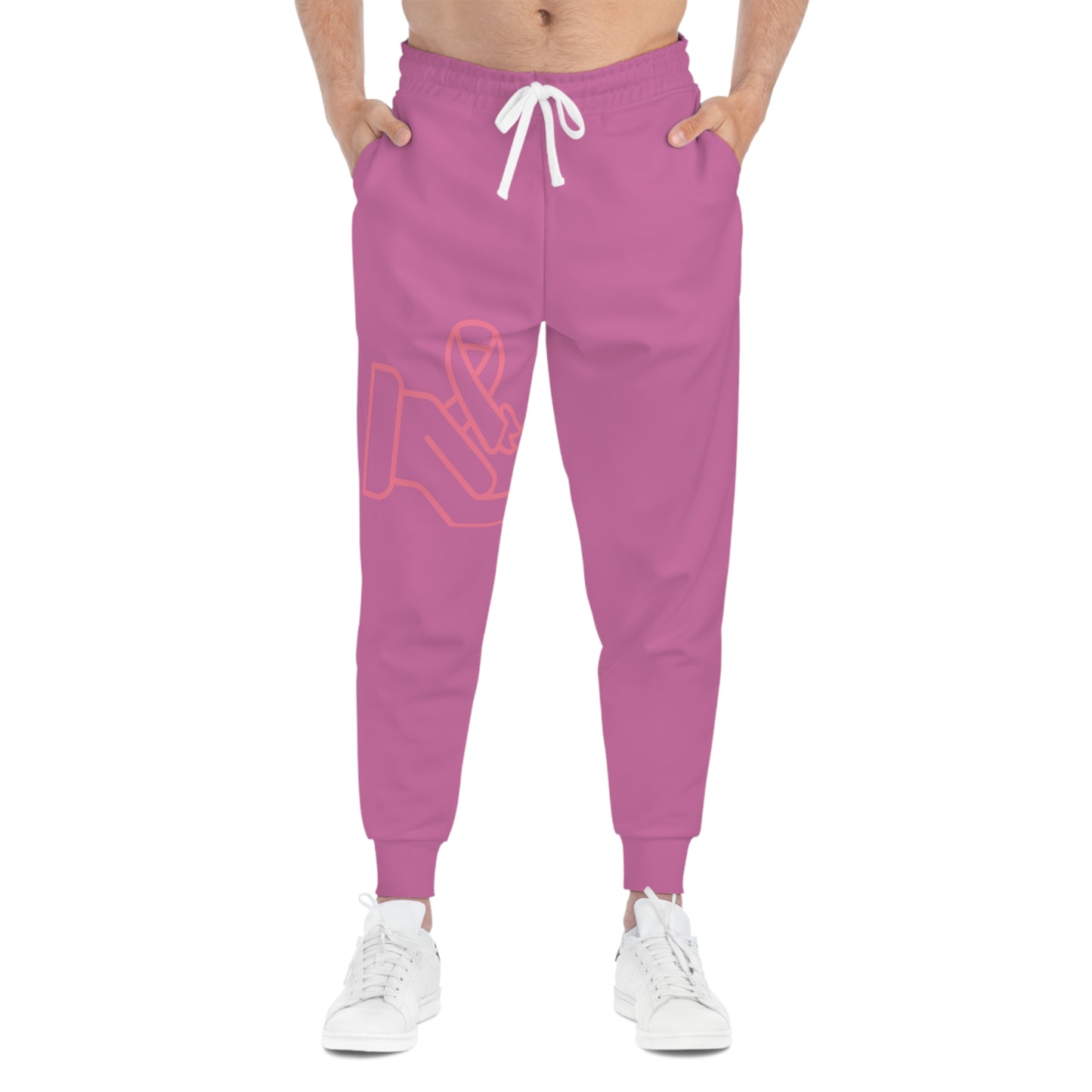 Athletic Joggers: Fight Cancer Lite Pink