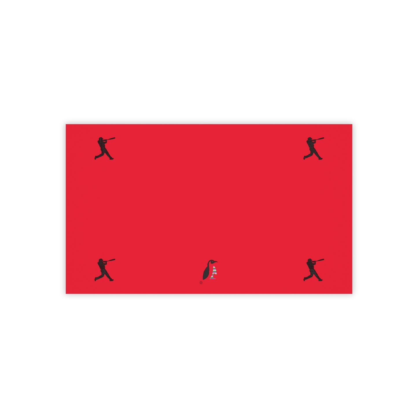 Post-it® Note Pads: Baseball Dark Red