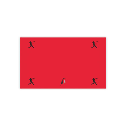 Post-it® Note Pads: Baseball Dark Red