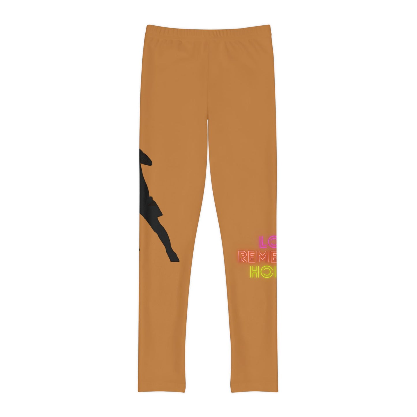 Youth Full-Length Leggings: Soccer Lite Brown