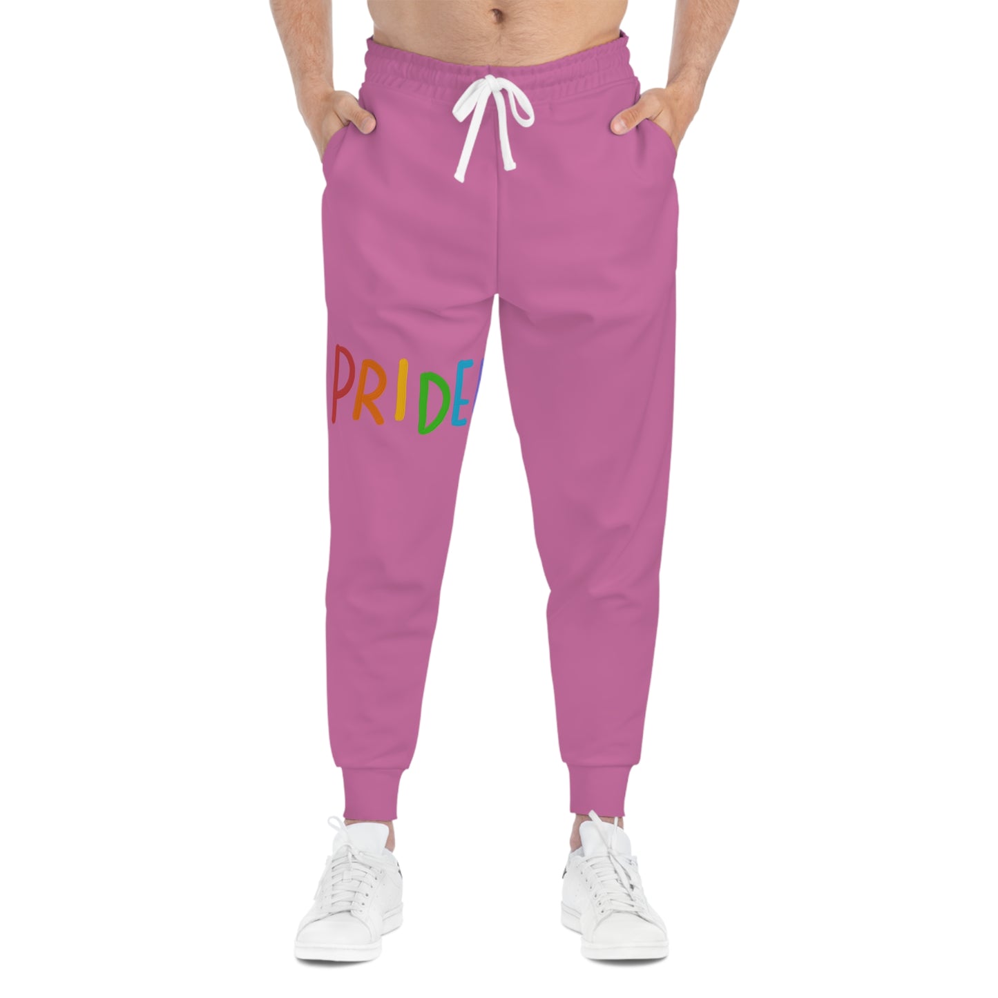 Athletic Joggers: LGBTQ Pride Lite Pink