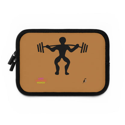 Laptop Sleeve: Weightlifting Lite Brown